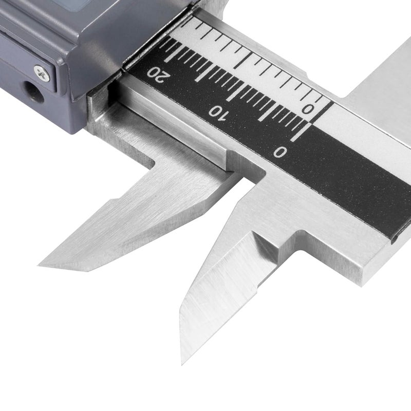 PEC TOOLS 12" / 300mm Digital Caliper, IP54 Electronic Caliper, ±0.03mm/0.00015" Accuracy, Carbide-Tipped Faces, DIN 862 Certified Tool for OD/ID/Step/Depth Measuring - Image 3